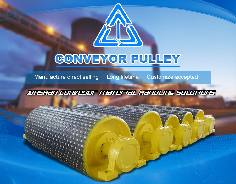 Belt Conveyor Ceramic Plain Rubber Diamond Grooved Chevron Pulley Lagging