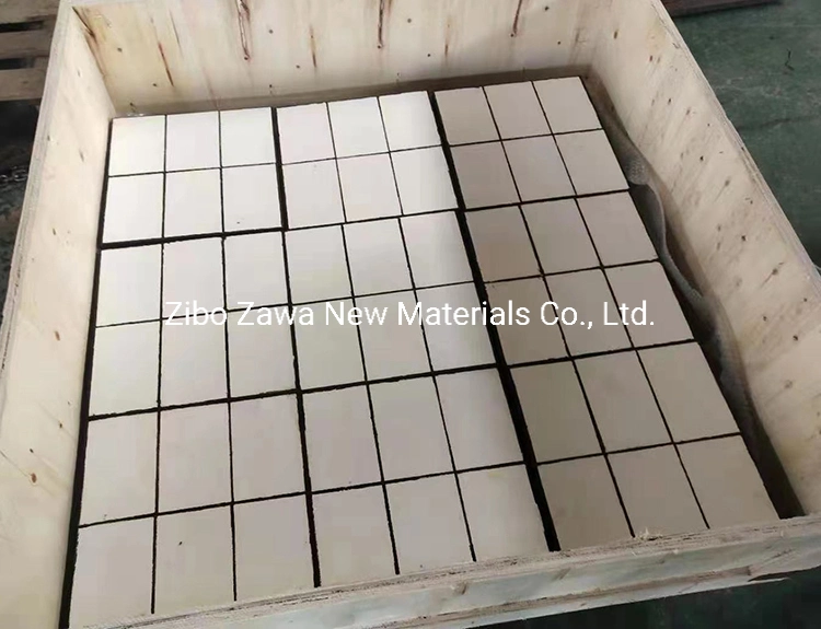 Abrasion Resistant Alumina Wear Liner Rubber Backed Ceramic Compound Lining Panel